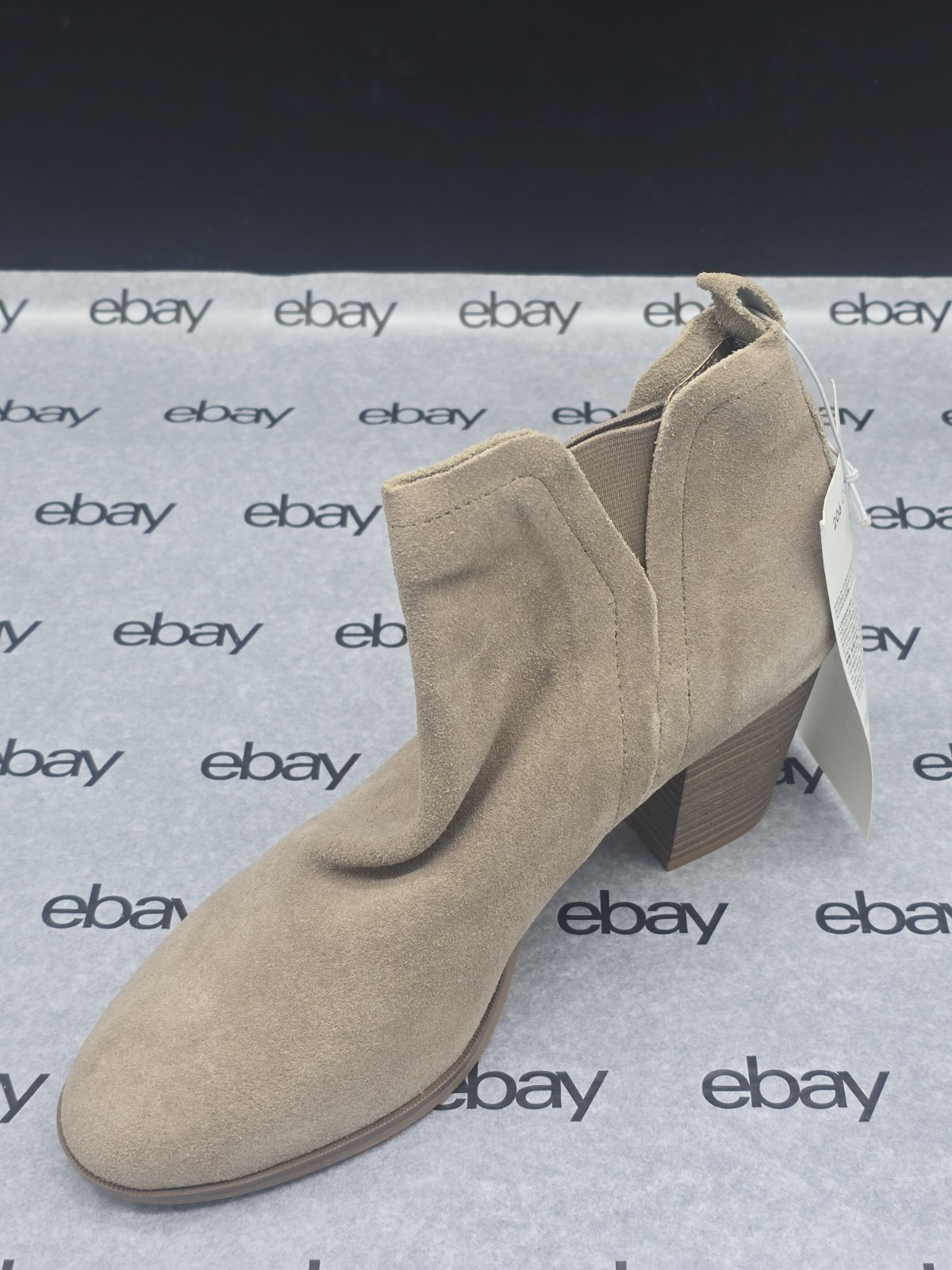 206 Collective Women's Leather Ankle Boot, Size 8, Tan