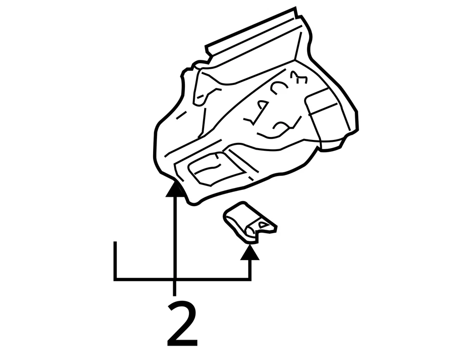 FITS 2003-2008 PONTIAC VIBE PANEL FRT W/H FRT 88970757 - NEW OEM 88970757 - Image 3 of 3