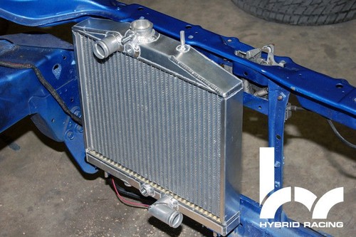 Hybrid Racing Halfsize Radiator for K-Swap 92-95 Civic 93-97 Del Sol ...