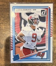 2025 Panini Donruss - Rated Rookie Emeka Egbuka #375 Tampa Bay Buccaneers