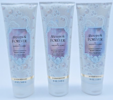 3 BATH  BODY WORKS ALWAYS  FOREVER SHEA BUTTER BODY CREAM 8 oz NEW
