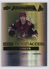 2021 Upper Deck Credentials Debut Ticket Access Yellow /249 Cam Dineen #82 6o3