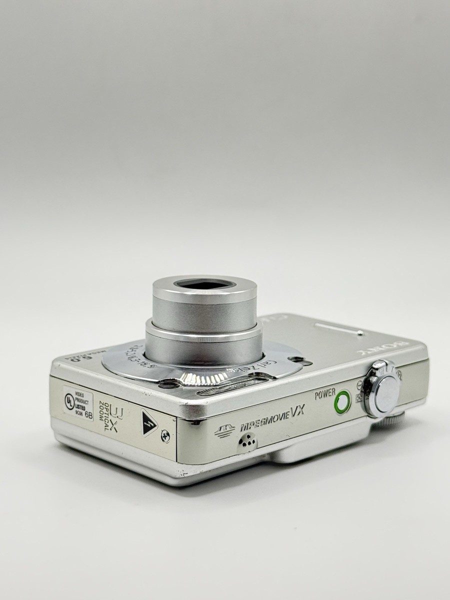 Sony Cyber-shot DSC-W50 6.0MP Digital Camera - Silver for sale
