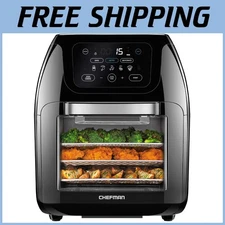 10L Air Fryer Oven Rotisserie Dehydrator XL Family Size
