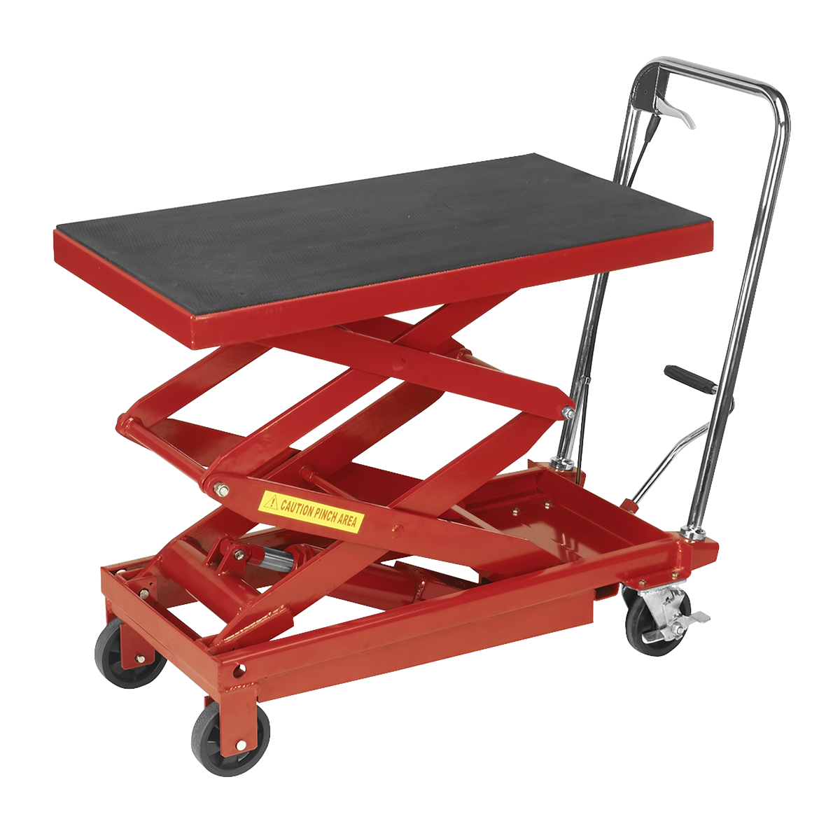 Hydraulic Scissor Lift, Garage Workshop Platform Truck 300kg, Sealey HPT400H B