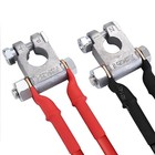 Battery Terminal Connector Heavy Duty Top Post Marine Ends Clamp Set Lead Alloy