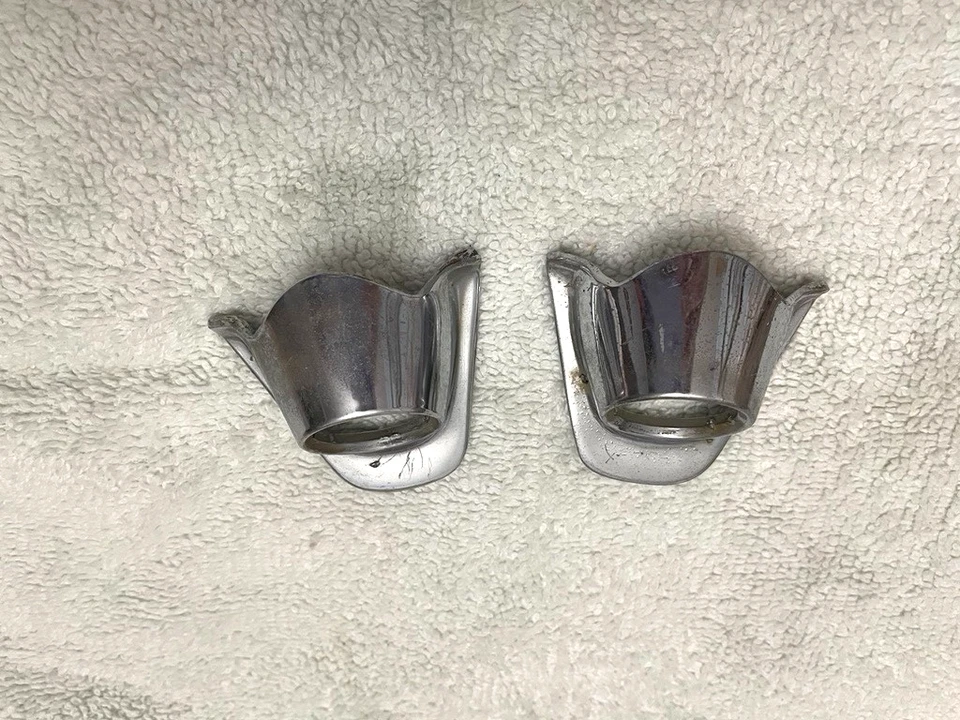 1960 Chevrolet Impala windshield wiper bezels left and right originals - Image 4 of 4
