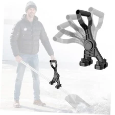 Adjustable Snow Shovel Handle,  5-Angle Ergonomic Extension Handle for Snow 