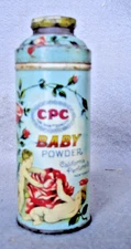 CPC baby power California   perfume co.  power ( talc) tin .... babys and roses