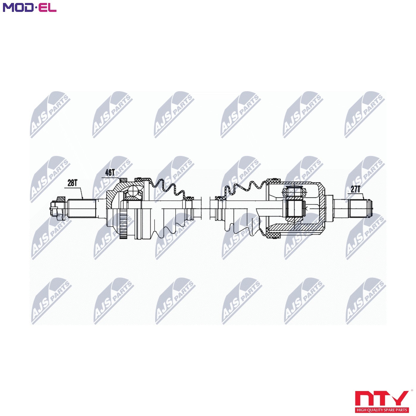 Original NTY Drive Shaft NPW-KA-388 For KIA - Image 8