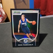 Nick Fazekas 2007-08 Bowman Chrome Black Refractor Rookie Card #130 #d 199/199. rookie card picture