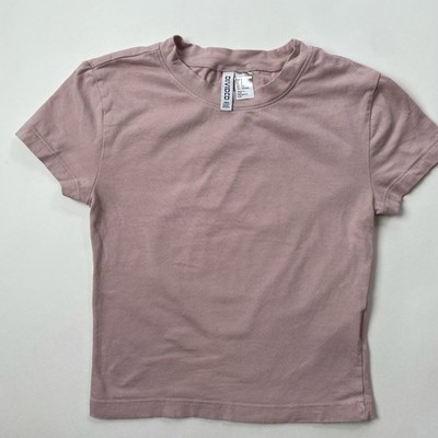 HM Girls T-shirt Dusty Pink Size Youth Small 100% cotton