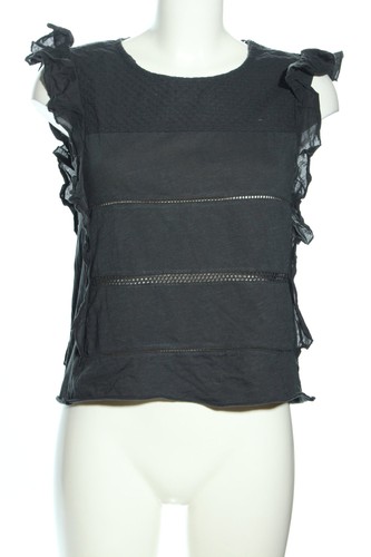 MANGO CASUAL Camisa tejida Mujeres Camisa Talla EU 34 azul look casual