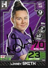 LINSEY SMITH SIGNED NORTHERN SUPER CHARGERS CRICKET ATTAX HUNDRED CARD - 2023
