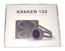 NZXT Kraken 120 - RL-KR120-B1 - AIO RGB CPU Liquid Cooler - Open Box.