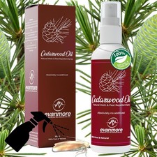 Cedarwood Oil Moth Repellent Spray 100ml Natural Clothes Wardrobe Safe Carpet