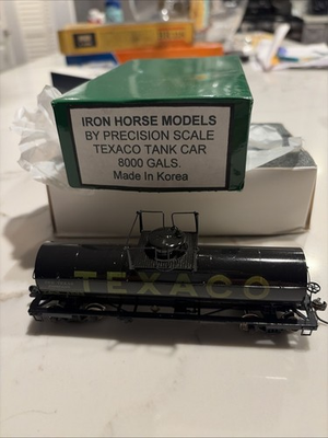 #ad #ad HO Precision Scale Company Brass Texaco Black 8000 Gallon Tank Car $60.00