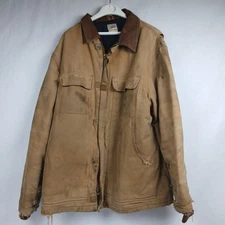 Carhartt Jacket REGULAR C03BRN Thrashed Distressed Barn Chore Coat Vintage 