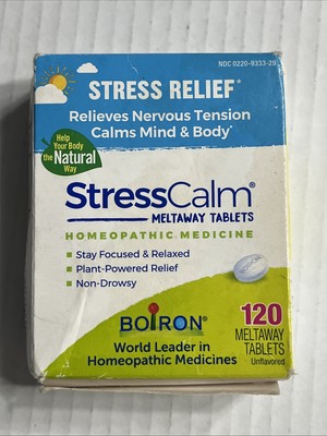 Boiron Stresscalm Melt away Tablets 120 Count, 5/2029