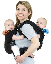 TwinGo Baby Carrier Lite Adjustable Twin Carriers 2 Babies Black