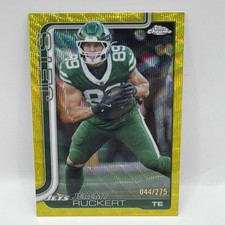 Jeremy Ruckert Yellow Wave  Refractor #239 2025 Topps Chrome New York Jets /275