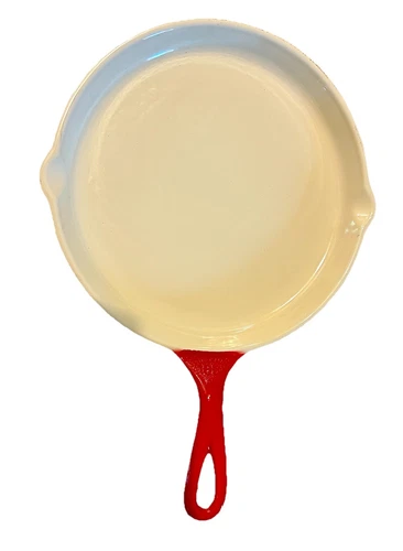 GRISWOLD Slant Logo #107 CAST IRON Griddle Pizza Pan 9" Porcelain - Mint !