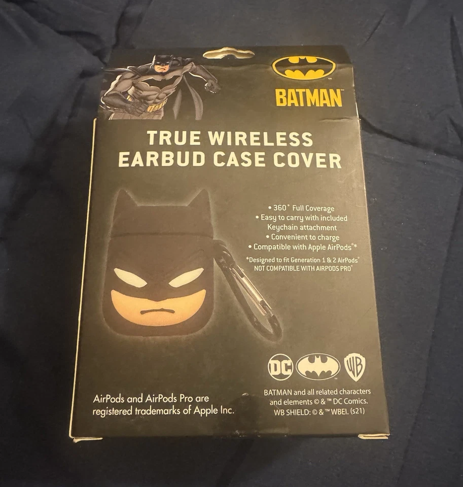 Funda para auriculares DC Batman True Wireless para Apple AirPods Gen 1 y 2. Foto 2 de 3