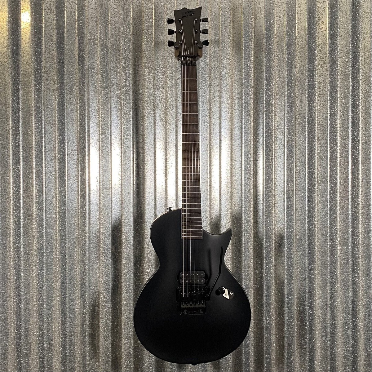 ESP LTD EC FR Black Metal Floyd Rose Black Satin Guitar