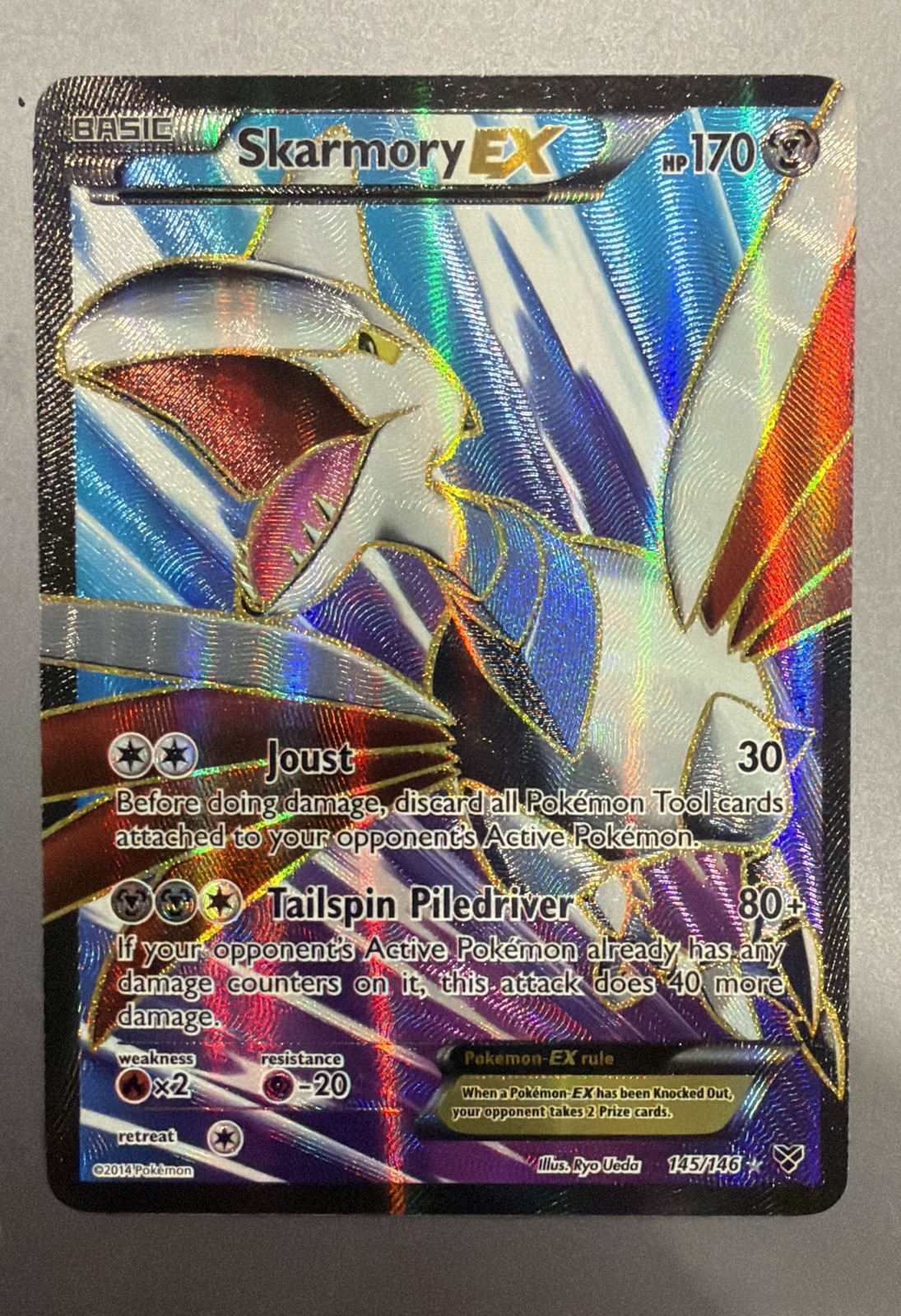 Skarmory EX (145 Full Art) 145/146 XY Holo