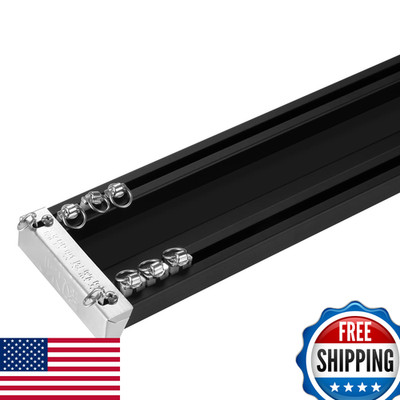 Zshine Heavy-Duty Curtain Conjoined Double Track Rails Ceiling Mounting For