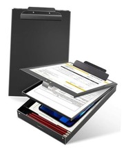 Metal Clipboard with Storage, Letter Size Heavy Duty Aluminum Clipboards, Dual