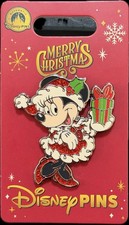 2025 Disney Parks Santa Minnie Mouse Holiday Christmas OE Pin