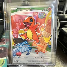 Pokemon TCG Charmander #038 MEP EN Black Star Promo Full Art Card NM Toploader
