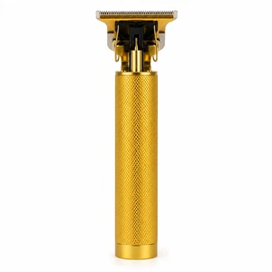 Vieille T9 Clipper à barbe sans fil USB Rechargeable T-Blade Gold