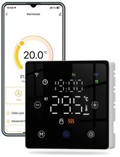MOES ZigBee Smart Thermostat for Gas Boiler Underfloor Heating App Control Black