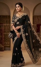 Saree Blouse Bollywood Party Wear Indian Pakistani New Sari Wedding Designer