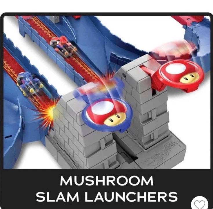 Hot Wheels Mario Kart Bowser’s Castle Juego y 1:64 Die-Cast Kamek Nuevo Juguete Regalo Foto 3 de 4