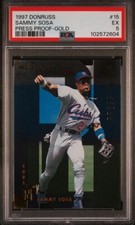 1997 Donruss SAMMY SOSA Chicago Cubs PRESS PROOF GOLD Die-Cut 15 PSA 5 Pop 1