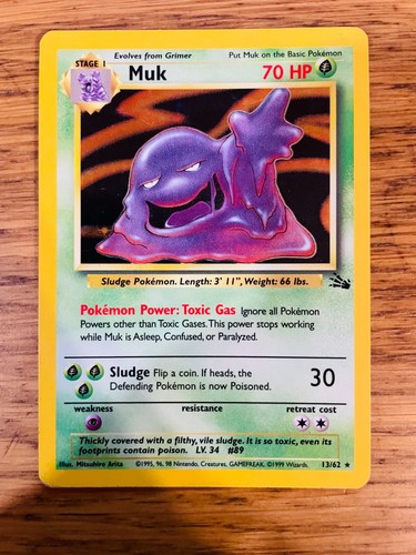 Muk (13/62) Holo Fossil Set Pokemon Card! FAST & FREE P&P! - Picture 62 of 105