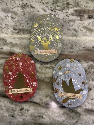 Christmas Peace, Joy set of 4 Earthenware Cork coasters Christmas Coasters NIP