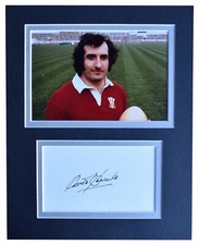 Gareth Edwards Signed Autograph 10x8 photo display Wales Rugby Union AFTAL  COA 