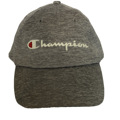 CHAMPION BASEBALL HAT ADJUSTABLE GRAY CLASSIC