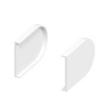 Window Board EWBECS - End Caps Bullnose White (PAIR) – FREE DELIVERY 35mm 37mm