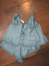 ADORE ME TRISH CAMI  SHORT SLEEP PJ SET IN MEDIUM BLUE SIZE LARGE NEW