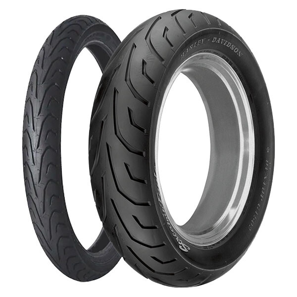 TYRE PAIR DUNLOP 100/90-19 57V + 180/60-17 75V GT502 H.D.