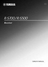 Yamaha R-S300 Ricevitore Manuale Proprietario