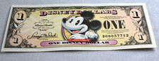 One $1 Disney Dollar Mickey Mouse 80th Anniversary 2008 "D" Series Uncirculated
