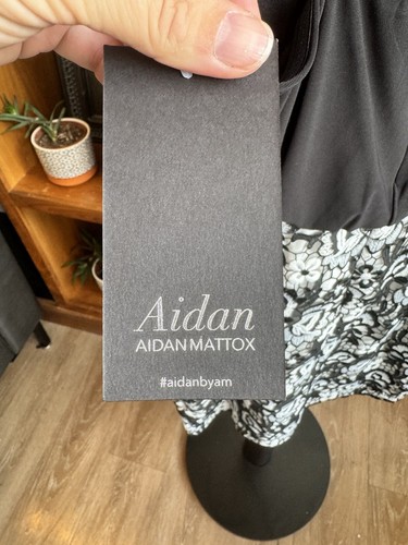 NWT Aidan Mattox Black/white Lac Cocktail Dress | Size 8 | Cut Out | Party Dress - Picture 6 of 14
