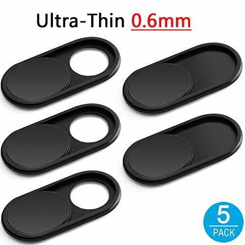 CloudValley Copri Webcam W3, [5-Pack] 0.6mm-Thin Metal Webcam Cover Slide (q2A)
