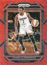 2023 Panini Prizm WNBA #69 Danielle Robinson Red Wave Prizm Atlanta Dream